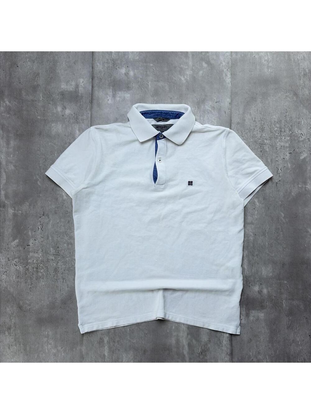 Y2K White Givenchy Logo Skater Polo Shirt